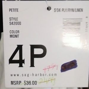 Haut 2 Pièces Neuf Avec étiquette SAG HARBOR - Taille 1X/50 - Couleur Noir & Rouge